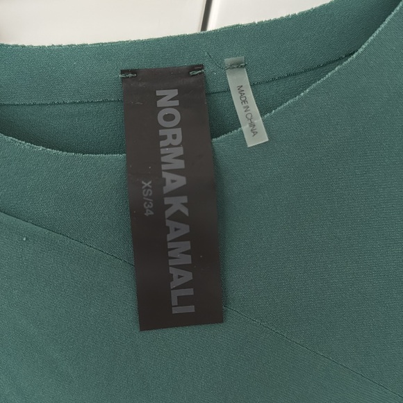 Norma Kamali Long Sleeve Diana Gown in Mountain Green XSmall - Picture 3 of 3